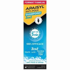 Apaisyl Anti-Poux Shampoing 3En1 200Ml