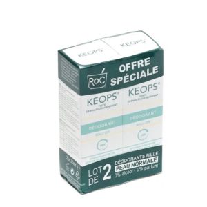 Keops deodorant à Bille 48H Lot de 2 x 30 ml