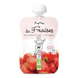 Popote Gourde Fraise Bio 120G