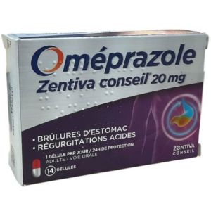 Omeprazole Ztc 20Mg Gelu Bt14