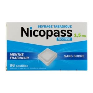 1,5 mg Mint Fraîcheur sugar-free - 96 Pastilles à sucer