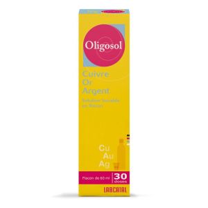 Oligosol Cuivre Or Argent 30 doses 60ml
