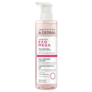 Aderma Exomega Visage Gel Nettoyant 200Ml