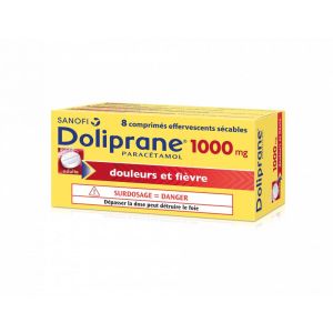 Doliprane 1000mg 8 tablets effervescents