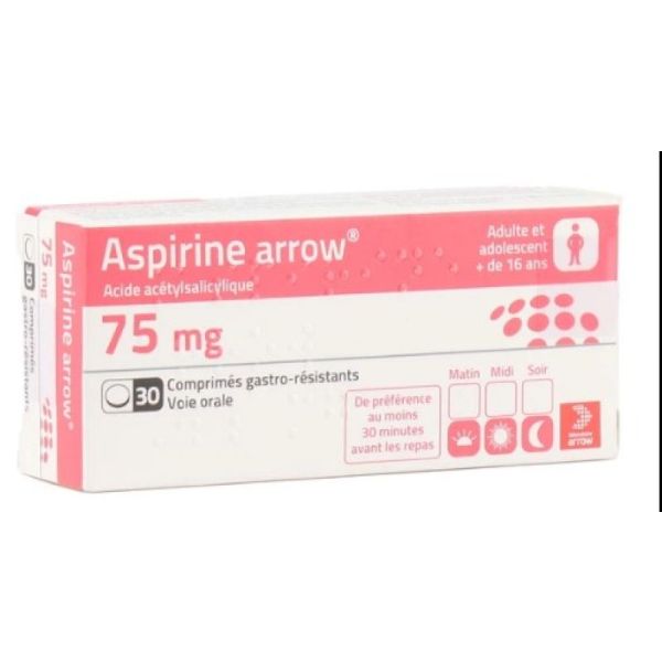 Aspirine Arw 75Mg Cpr Bt30