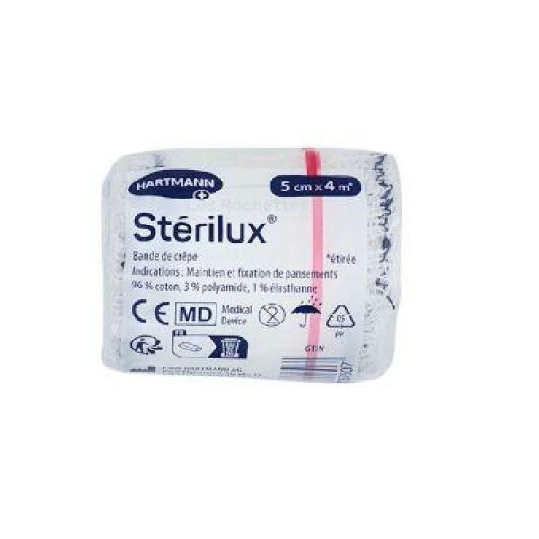Sterilux Bande Crepe 5Cmx4M