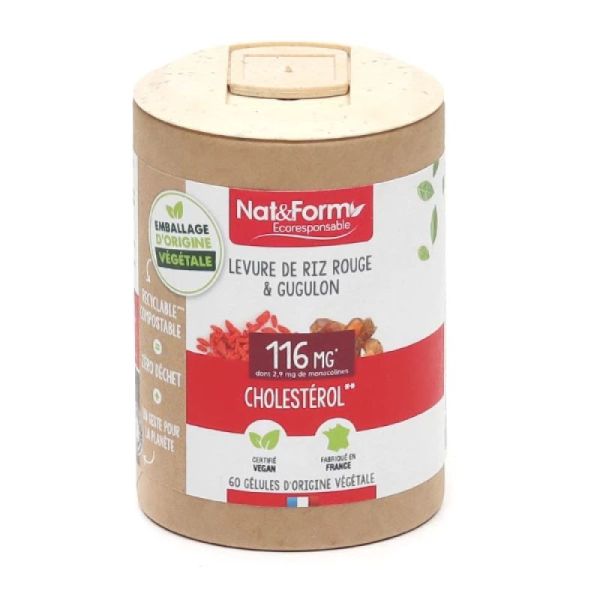 Levure de riz rouge et Gugulon 60 gélules