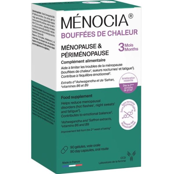 Menocia Hot Flushes 90 capsules