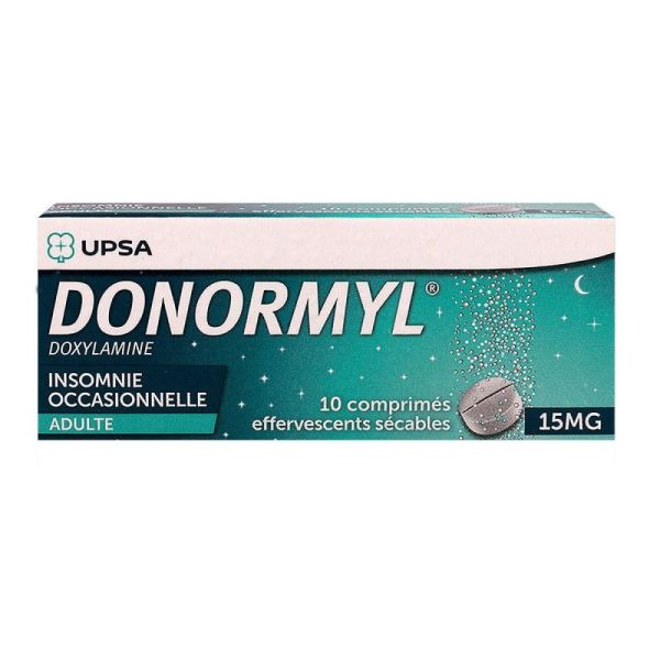 Donormyl 15mg 10 tablets sécables - 10 tablets effervescents