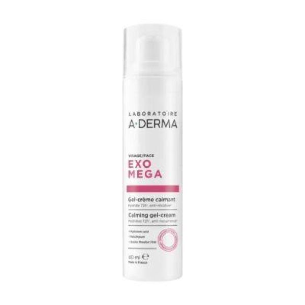 Aderma Exomega Visage Gel-Cr Calmant 40Ml