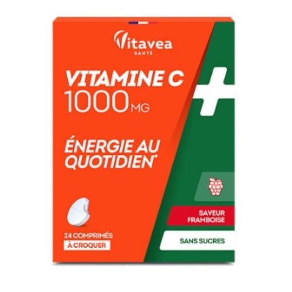 Vitavea Vit C 1000 Mg Framboise Bt 24 Cpr