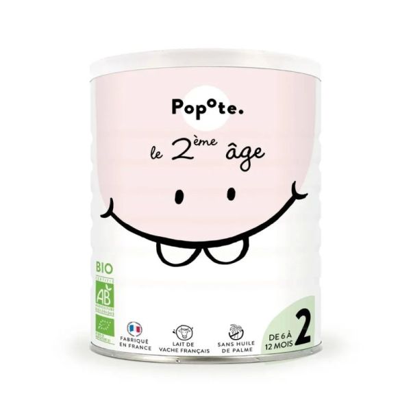 Popote Lait Infantile 2Eme Age Bio 400G