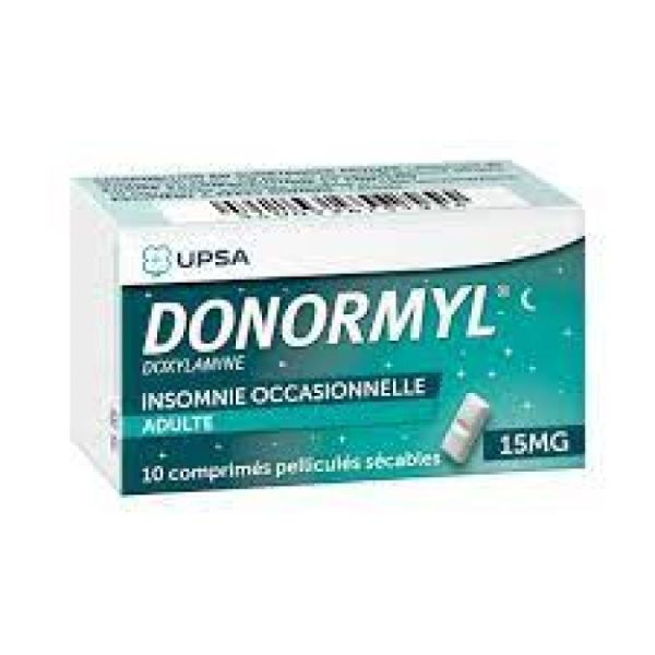 Donormyl 10 tablets sécables 15mg