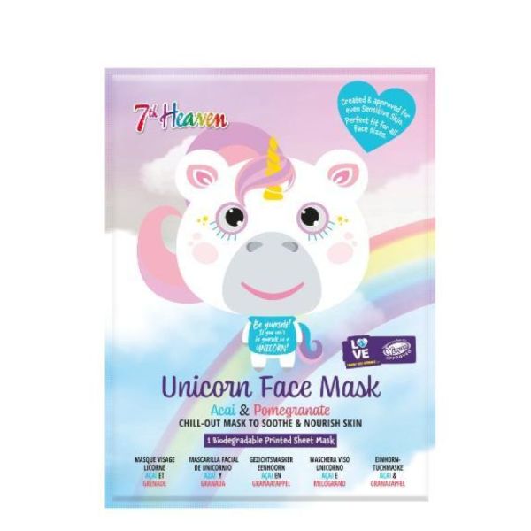 7Th Masque Visage Feuille Animal Licorne