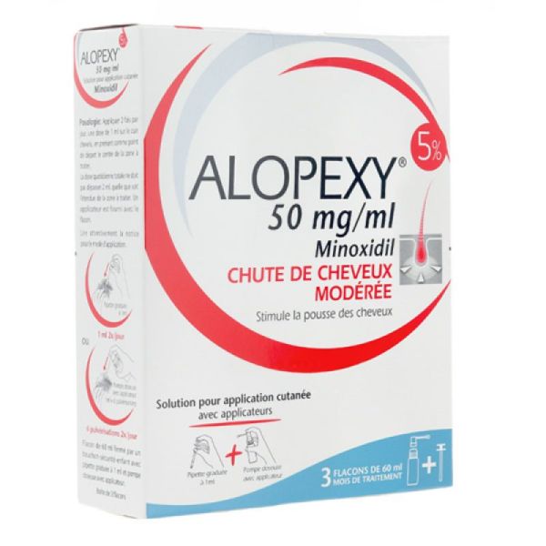 Alope x y 5% Mino x idil Cutaneous Solution 3 x 60 ml