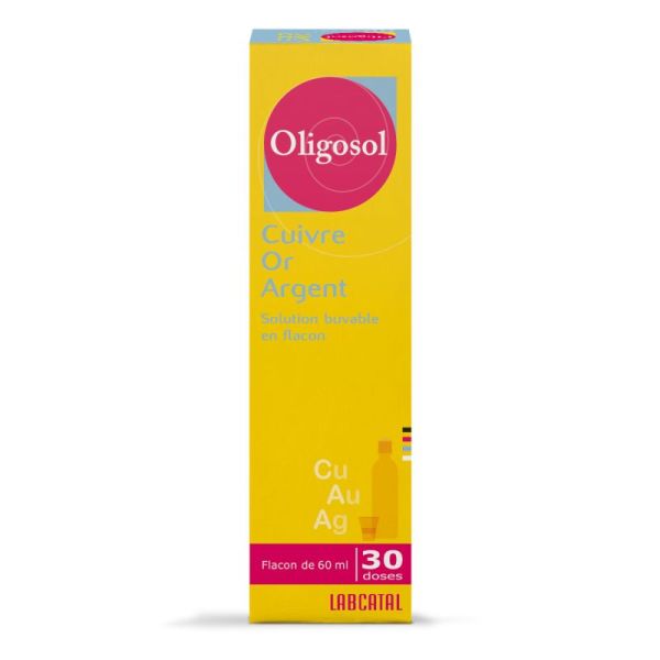 Oligosol Cuivre Or Argent 30 doses 60ml