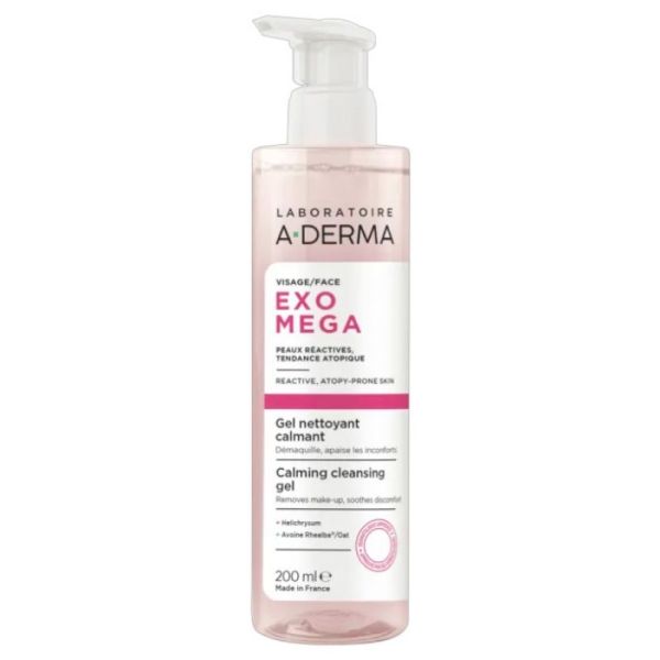 Aderma Exomega Visage Gel Nettoyant 200Ml