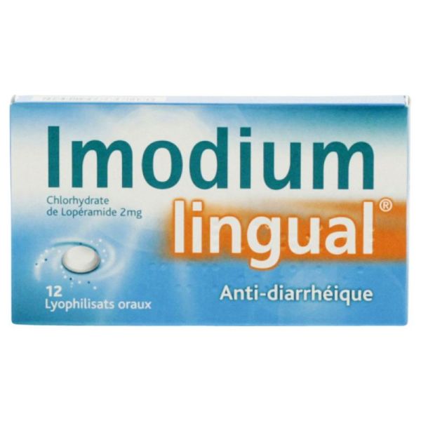 Imodium Lingual 12 orodispersible tablets goût Mint