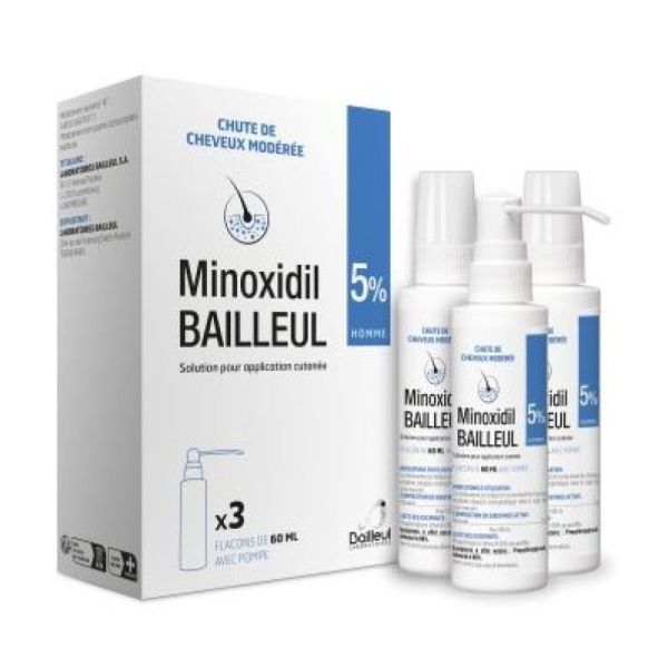Mino x idil 5% Cutaneous Solution 3 x 60ml